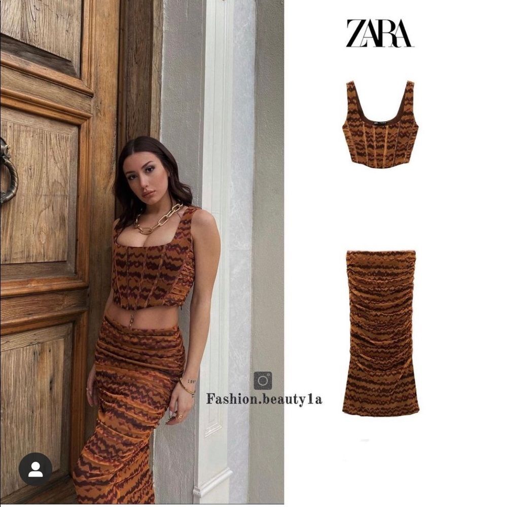 ZARA TULLE MIDI SKIRT